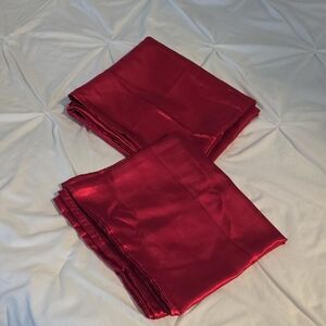 Elegant Red Satin Feel Pillow Cases